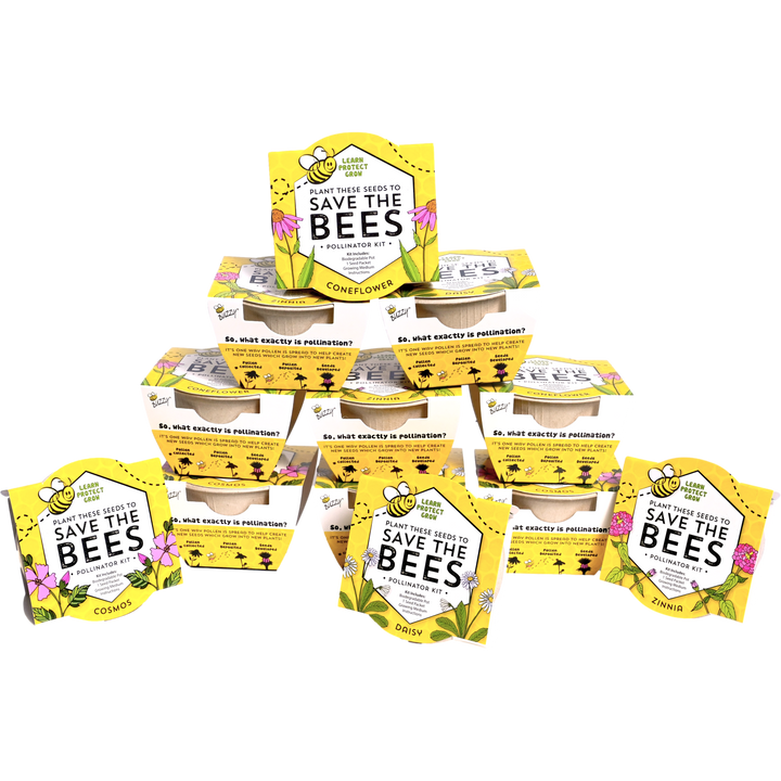 Save the Bees Wildflower Paper Cup Grow Kit | Assorted 12-pack