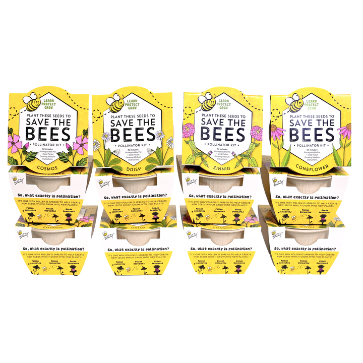 Save the Bees Wildflower Paper Cup Grow Kit | Assorted 12-pack