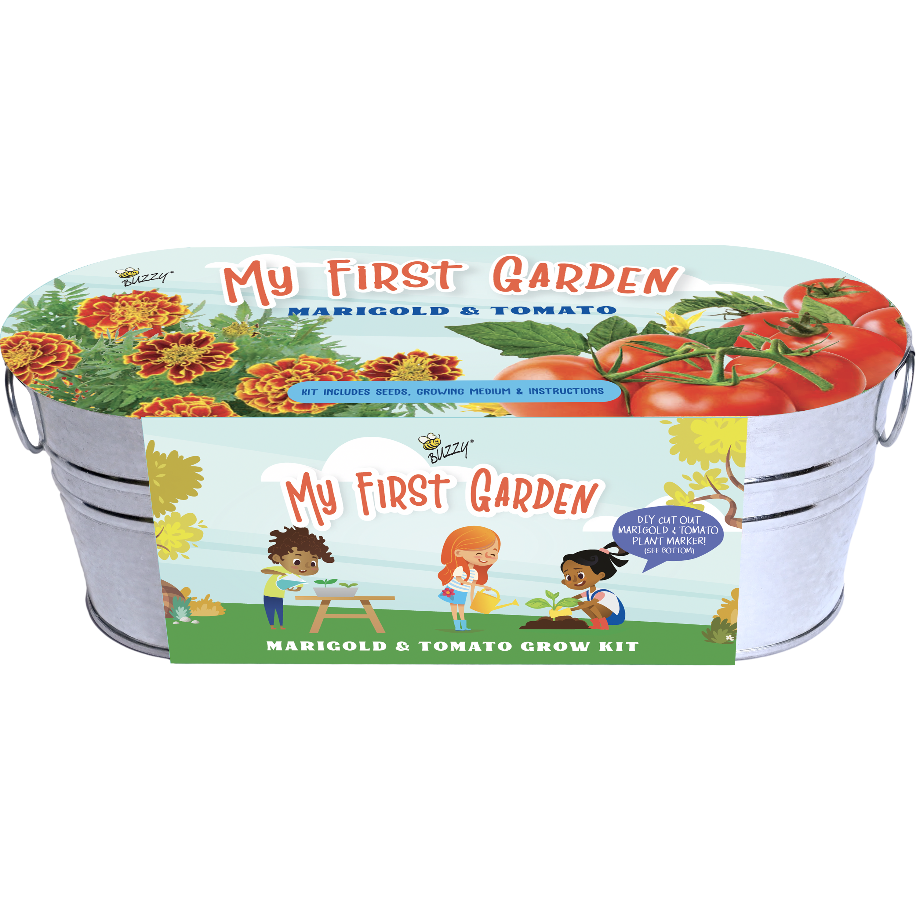 My First Garden Windowsill Grow Kit | Tomato & Marigold