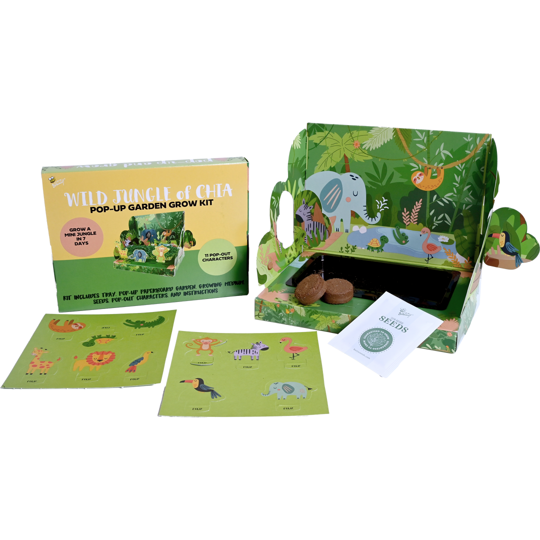 Wild Jungle of Chia Pop-Up Garden Grow Kit