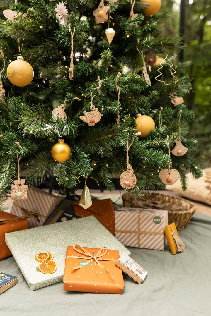 Wildflower Seed Balls DIY Christmas Ornament Kit | 9 Pack Gardening Gift