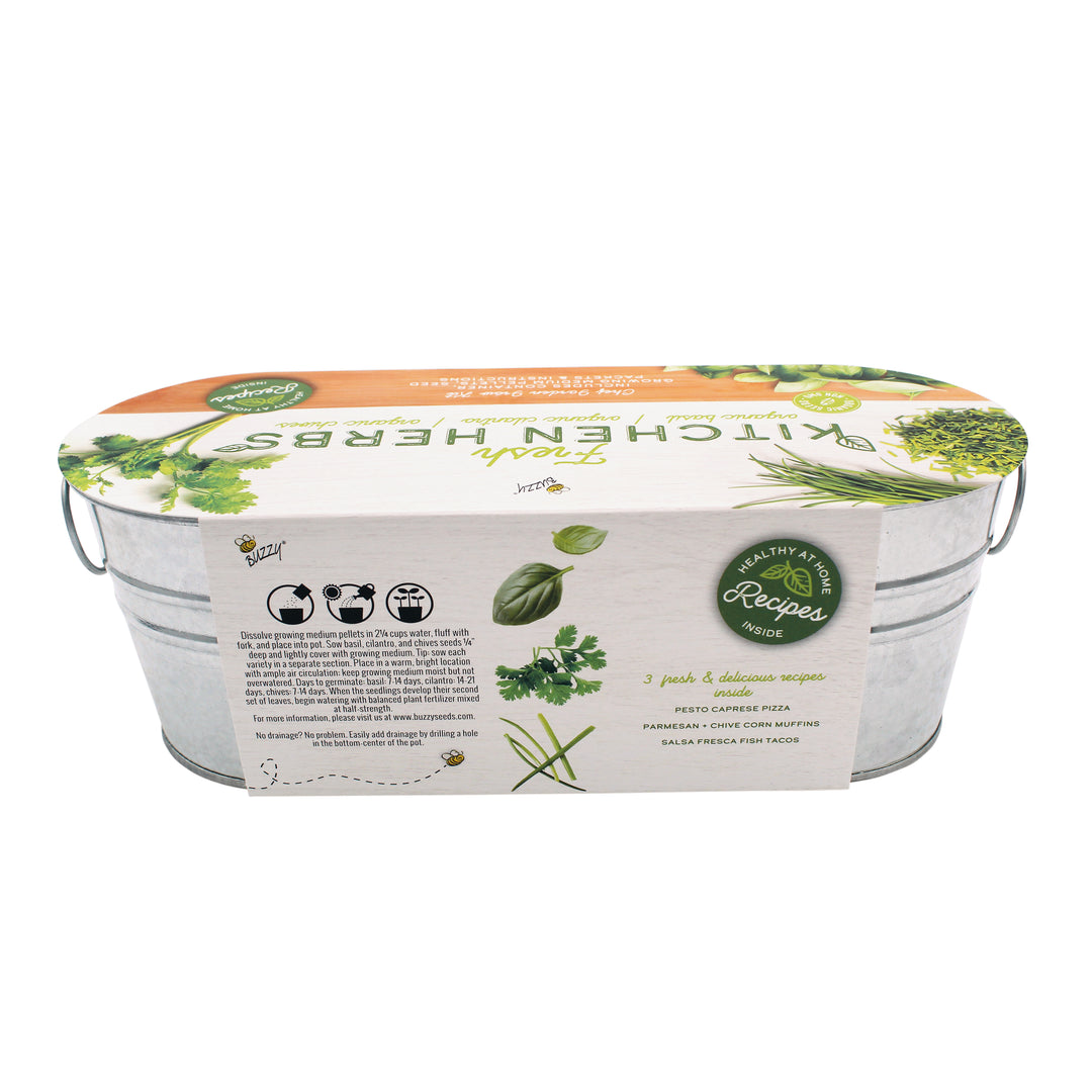 Kitchen Herbs & Strawberry Windowsill Grow Kit | 2-pack