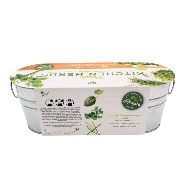 Kitchen Herbs & Strawberry Windowsill Grow Kit | 2-pack