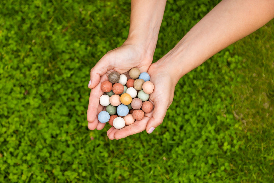 Merry Christmas & Happy New Year Wildflower Seed Balls Mini Gift Box for Garden Lovers