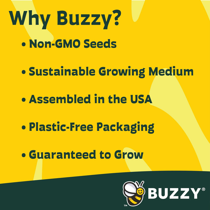 Edible Garden Grow Kit with 9 Non-GMO Fruit, Herb & Flower Seeds + Pots