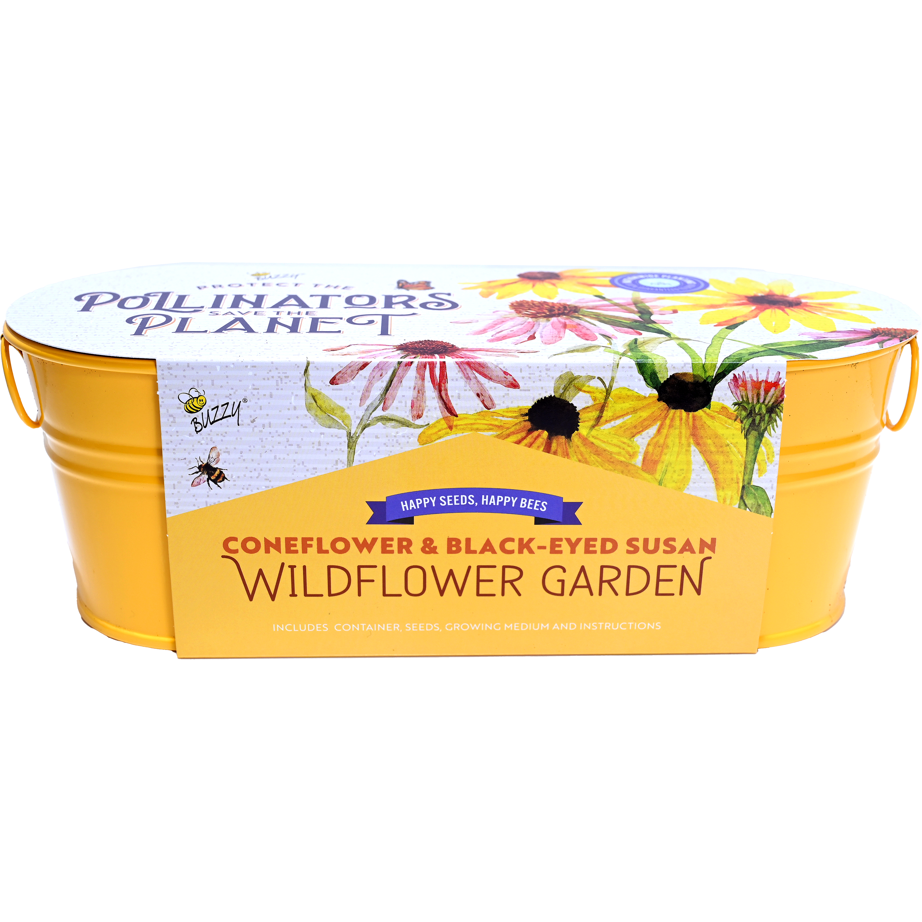 Wildflower Garden Pollinator Windowsill Grow Kit | Purple