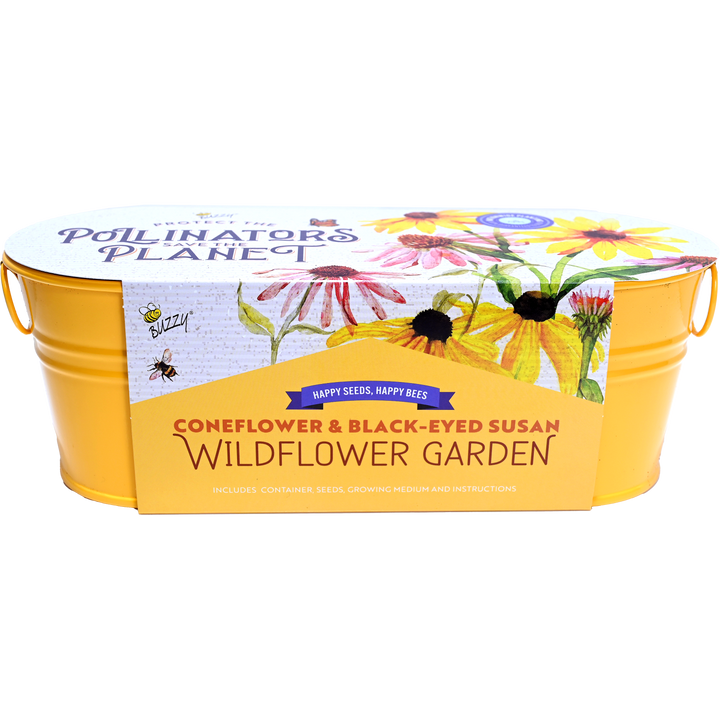 Wildflower Garden Pollinator Windowsill Grow Kit | Purple Coneflower & Black-Eyed Susan