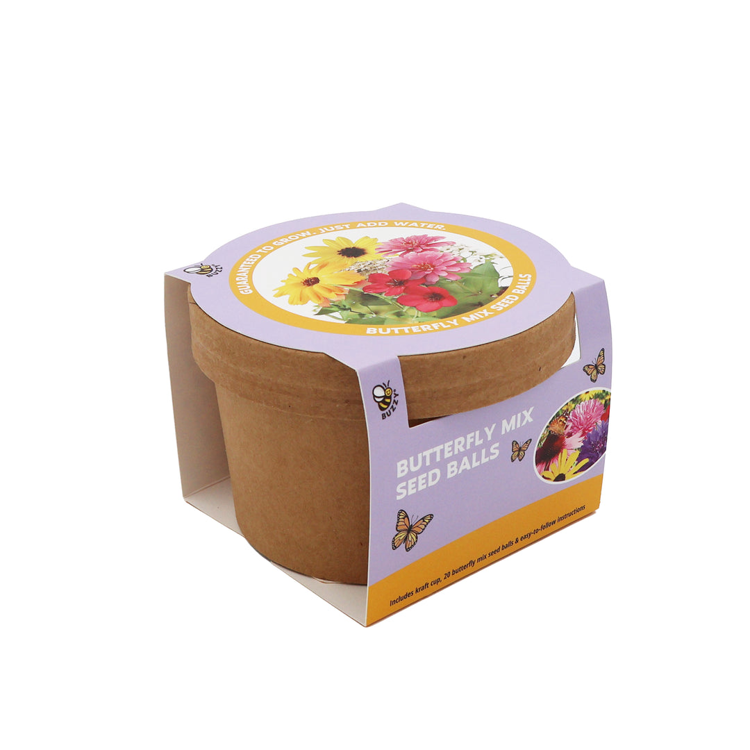 Wildflower Seed Balls (20-Count) | Pollinator-Friendly Flower Mix