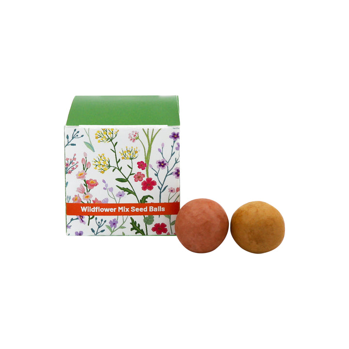 'Grow Green' Wildflower Seed Balls | Pollinator Flower Mix (2 Count)