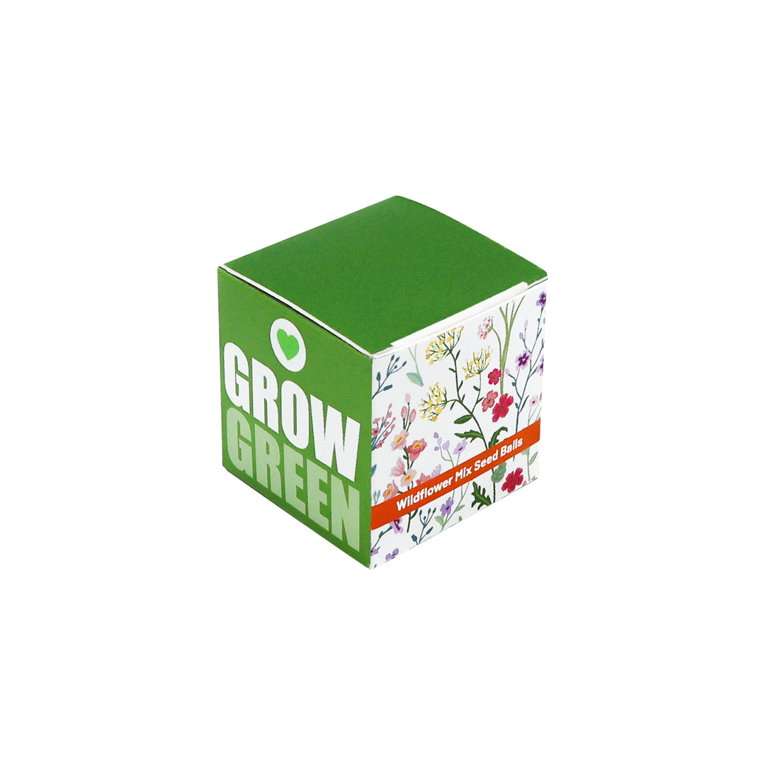 'Grow Green' Wildflower Seed Balls | Pollinator Flower Mix (2 Count)