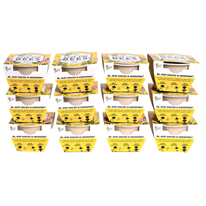 Save the Bees Wildflower Paper Cup Grow Kit | Assorted 12-pack