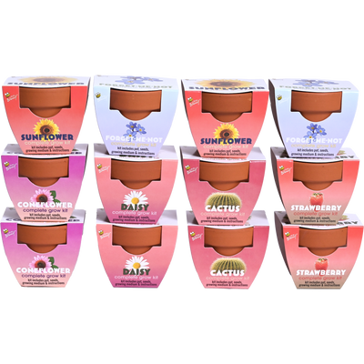 Classic Mini Terracotta Grow Kit | Assorted 12-pack