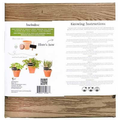 Organic Herb Starter Kit | Nine Organic Varieties