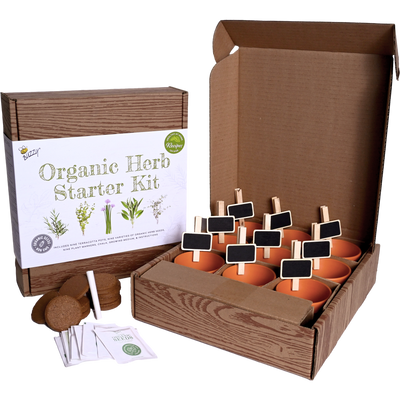 Organic Herb Starter Kit | Nine Organic Varieties