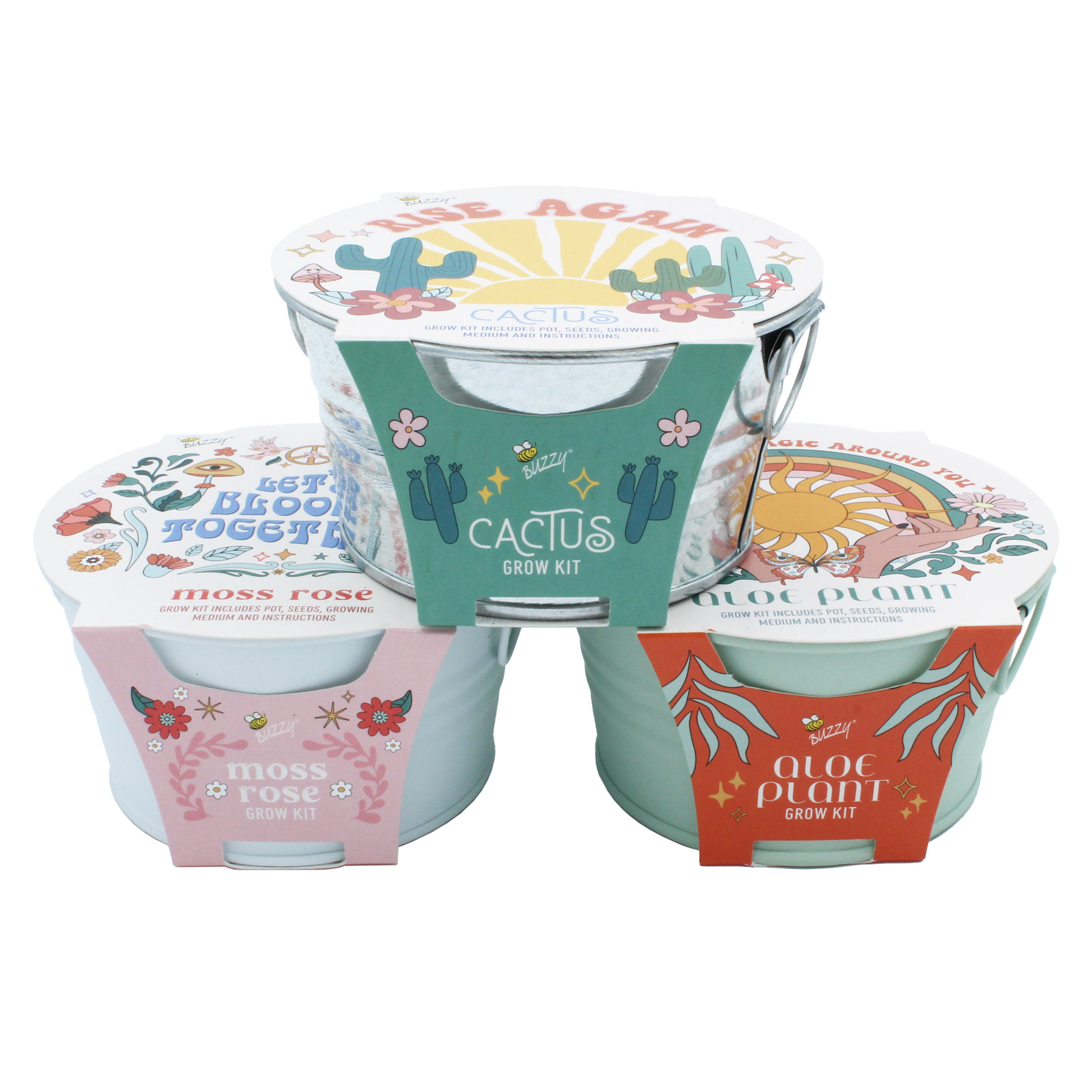 Mini Desert Grow Kits for Dorms & Desks (3 Pack) – Buzzy Seeds
