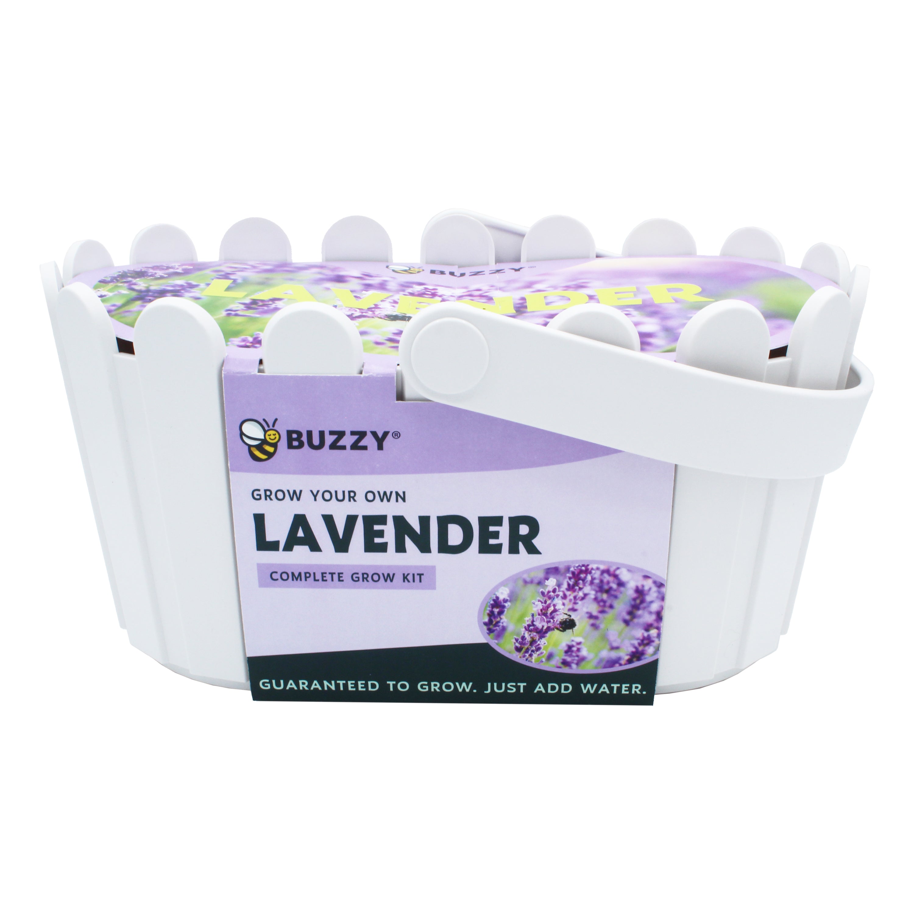 ラベンダーセット Lavender Grow Kit in Decorative Basket Planter – Buzzy Seeds
