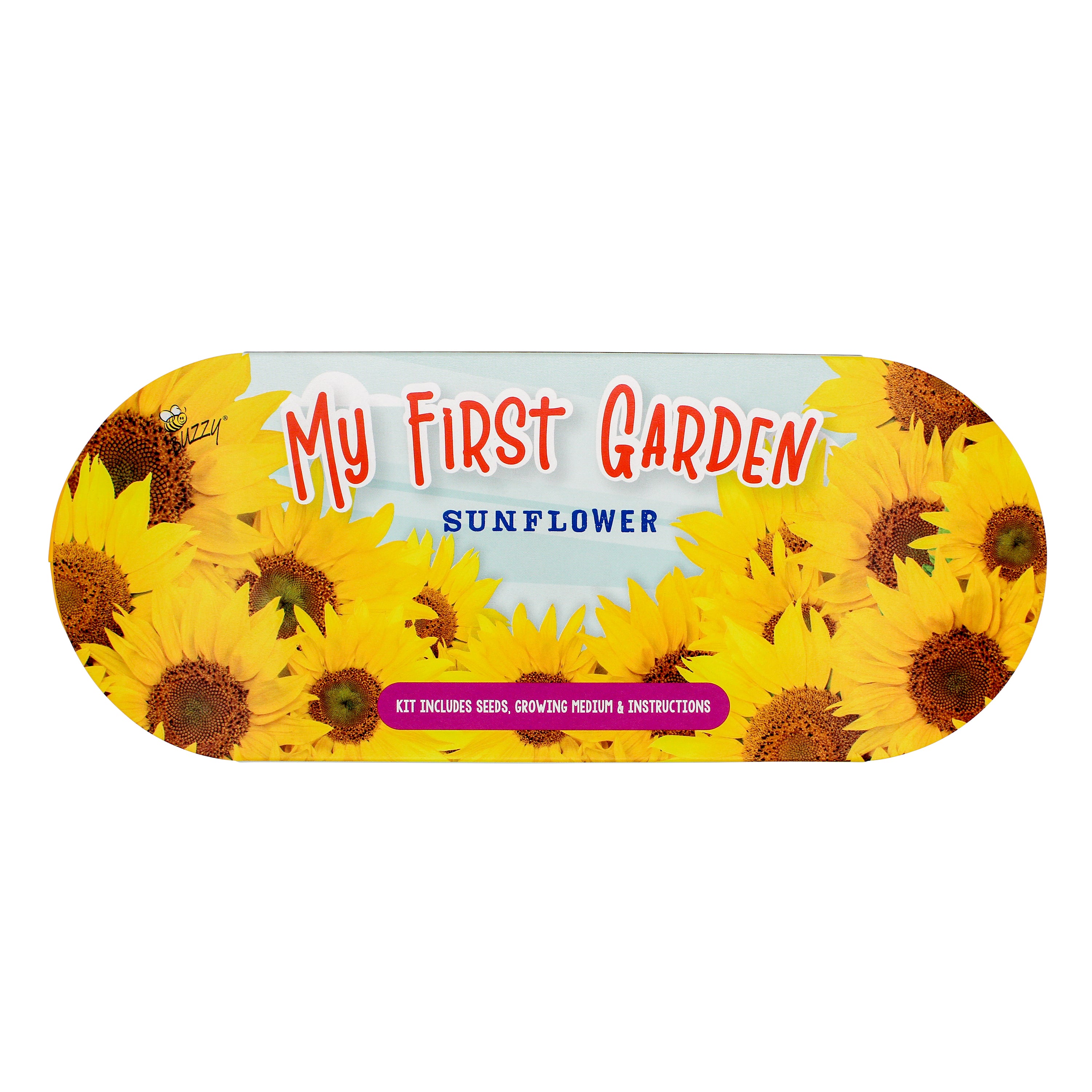 Kids Sunflower Grow Kit with Yellow Windowsill Planter – Buzzy Seeds