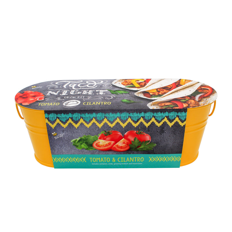 Taco Night Windowsill Grow Kit | Tomato & Cilantro | Yellow
