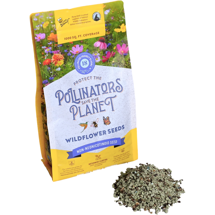 Pollinator-Friendly Wildflower Seed Mix | 1000 Sq. Feet