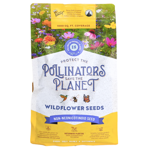 Pollinator-Friendly Wildflower Seed Mix | 1000 Sq. Feet