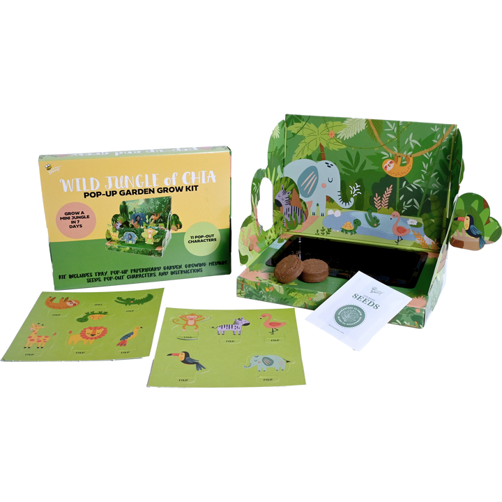 Wild Jungle of Chia Pop-Up Garden Grow Kit
