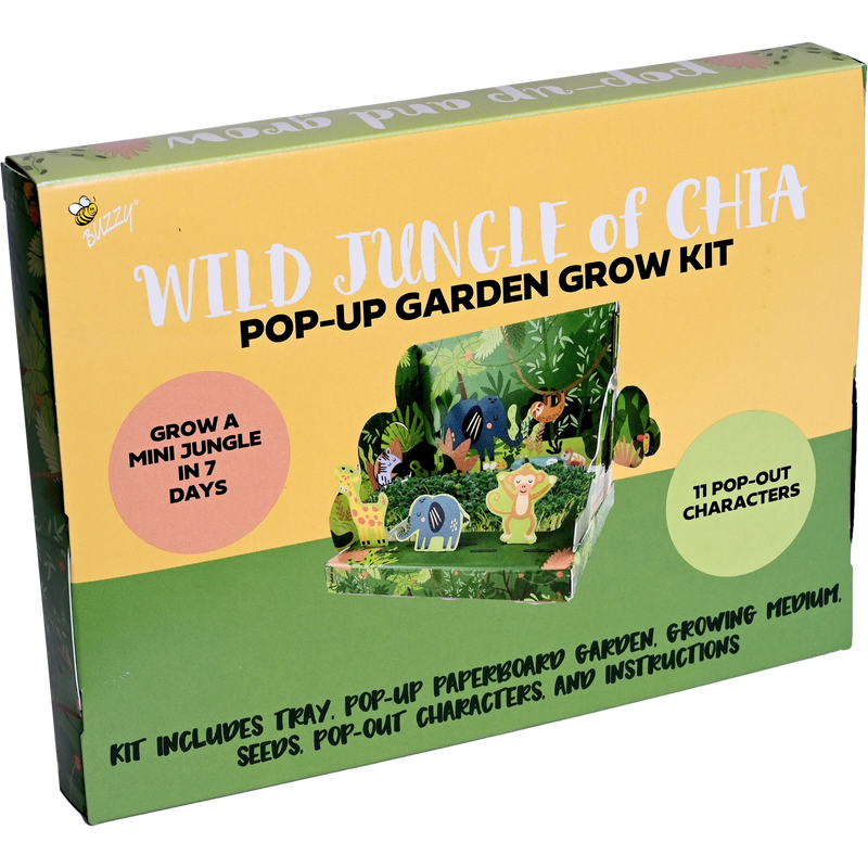 Wild Jungle of Chia Pop-Up Garden Grow Kit