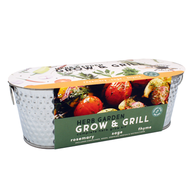 Grilling Herbs Organic Rosemary, Sage, & Thyme Windowsill Grow Kit