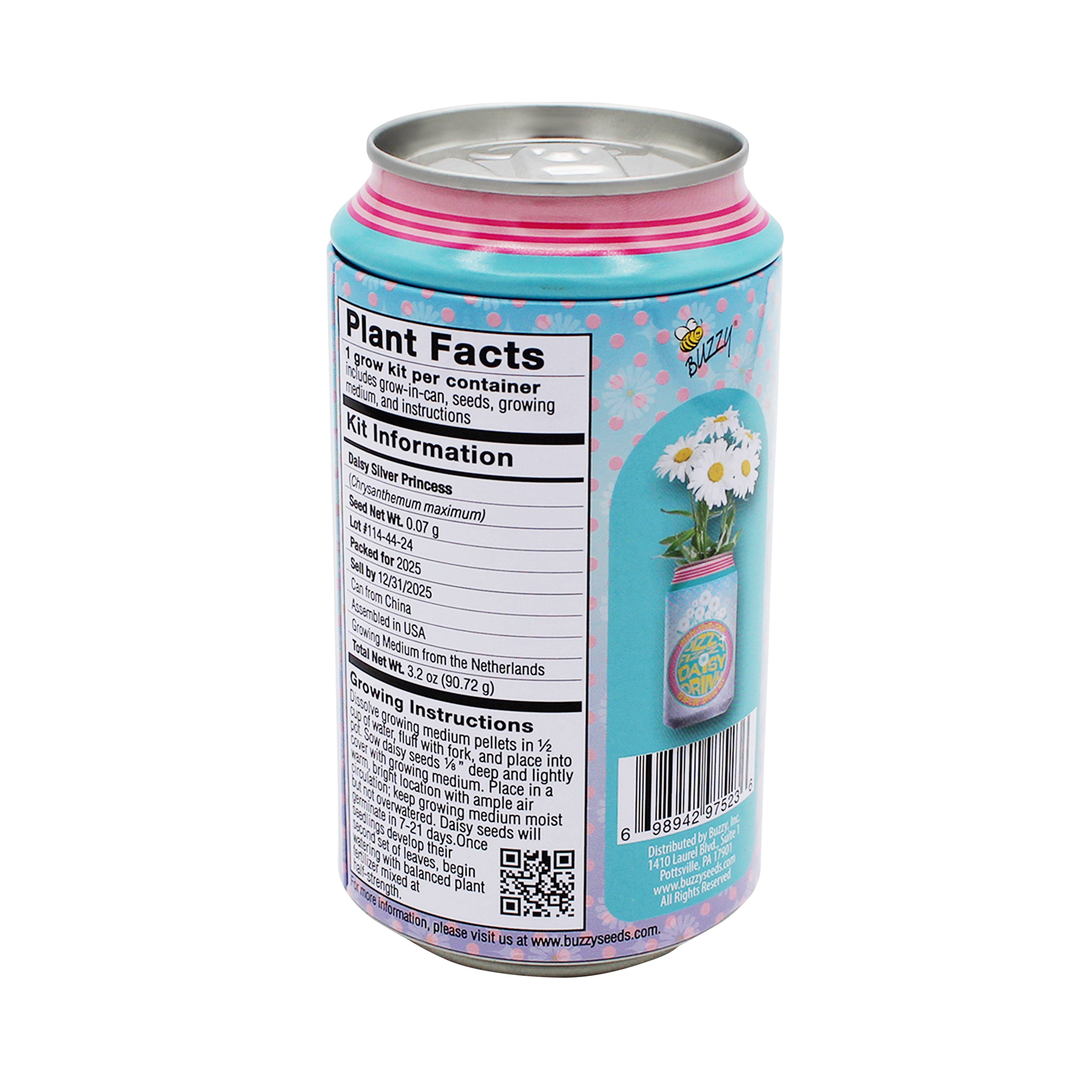 Daisy Soda Can Grow Kit – Buzzy Seeds