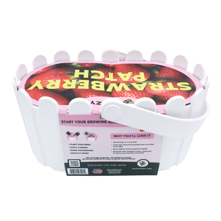 just add cream strawberry seeds Buzzy Seeds Strawberry White Fruit Kit