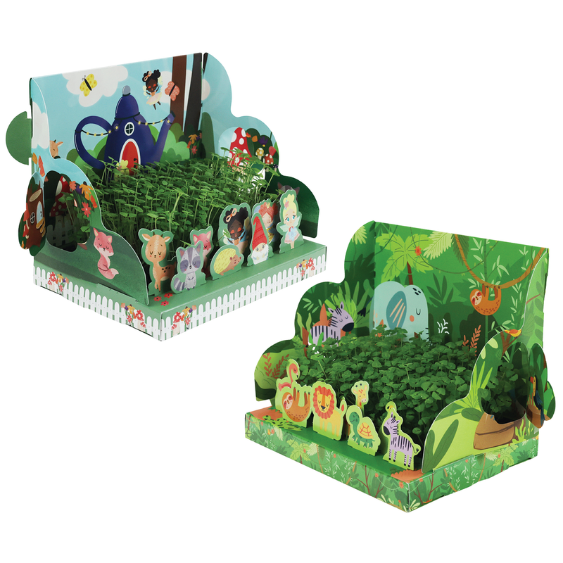 Fairy Forest & Wild Jungle of Chia Pop-Up Garden Grow Kits | 2-pack