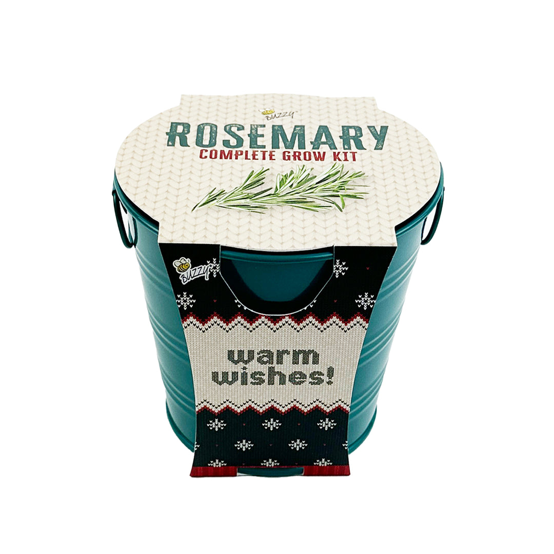 Rosemary Grow Kit | Warm Wishes Holiday Pail