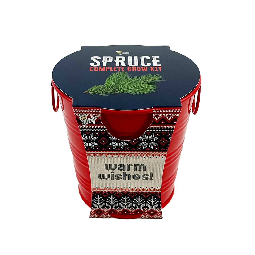 Christmas Tree Grow Kit | Warm Wishes Holiday Pail