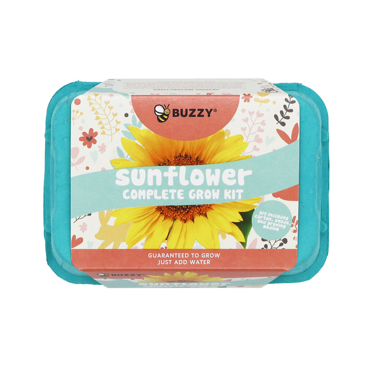 Grow Kit with Sunflower Seeds & Daisy Seeds in Colorful Eco-friendly Egg Cartons | 2 Pack