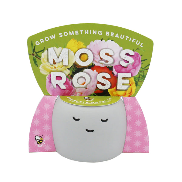 Moss Rose Grow Kit | Peaceful Pot Flower Kit