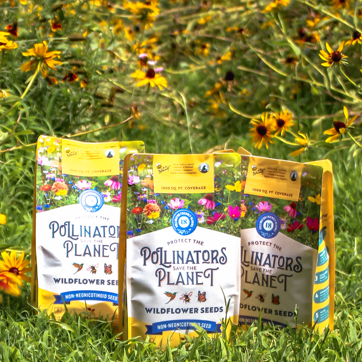 Pollinator-Friendly Wildflower Seed Mix | 1000 Sq. Feet