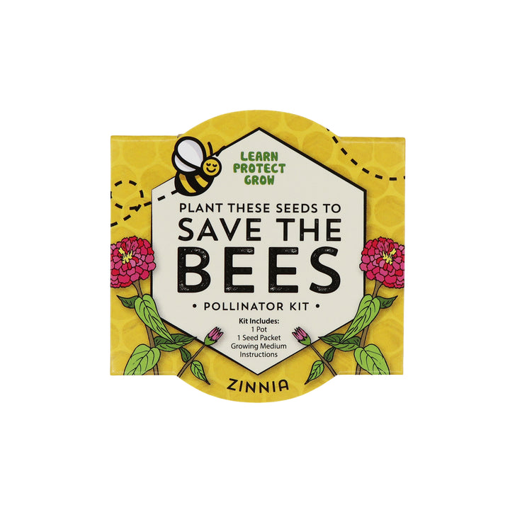 Save The Bees Pollinator Flower Grow Kits | Paper Cups (12 Pack)