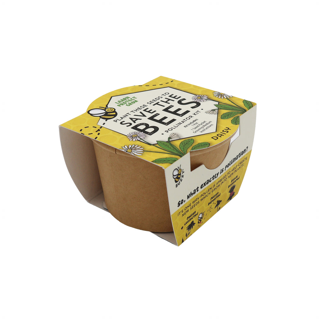 Save The Bees Pollinator Flower Grow Kits | Paper Cups (12 Pack)