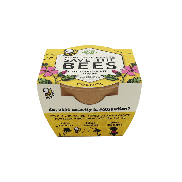 Save The Bees Pollinator Flower Grow Kits | Paper Cups (12 Pack)