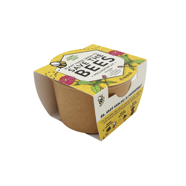 Save The Bees Pollinator Flower Grow Kits | Paper Cups (12 Pack)