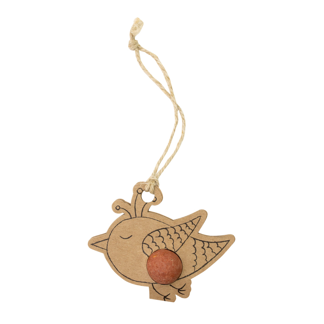 Happy Holidays Card + Wildflower Seed Ball Ornament | Bird