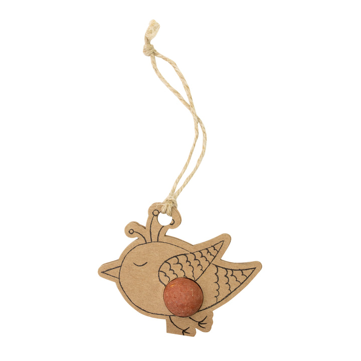 Happy Holidays Card + Wildflower Seed Ball Ornament | Bird