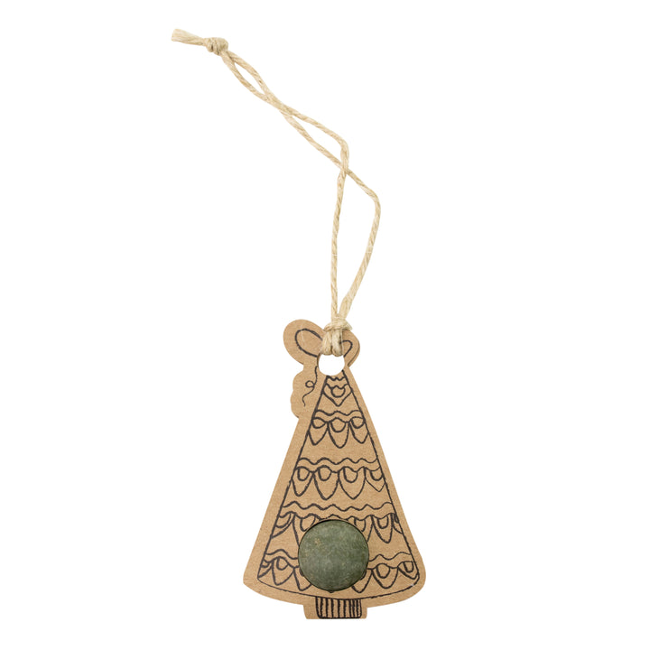 Merry Christmas Card + Wildflower Seed Ball Ornament | Tree