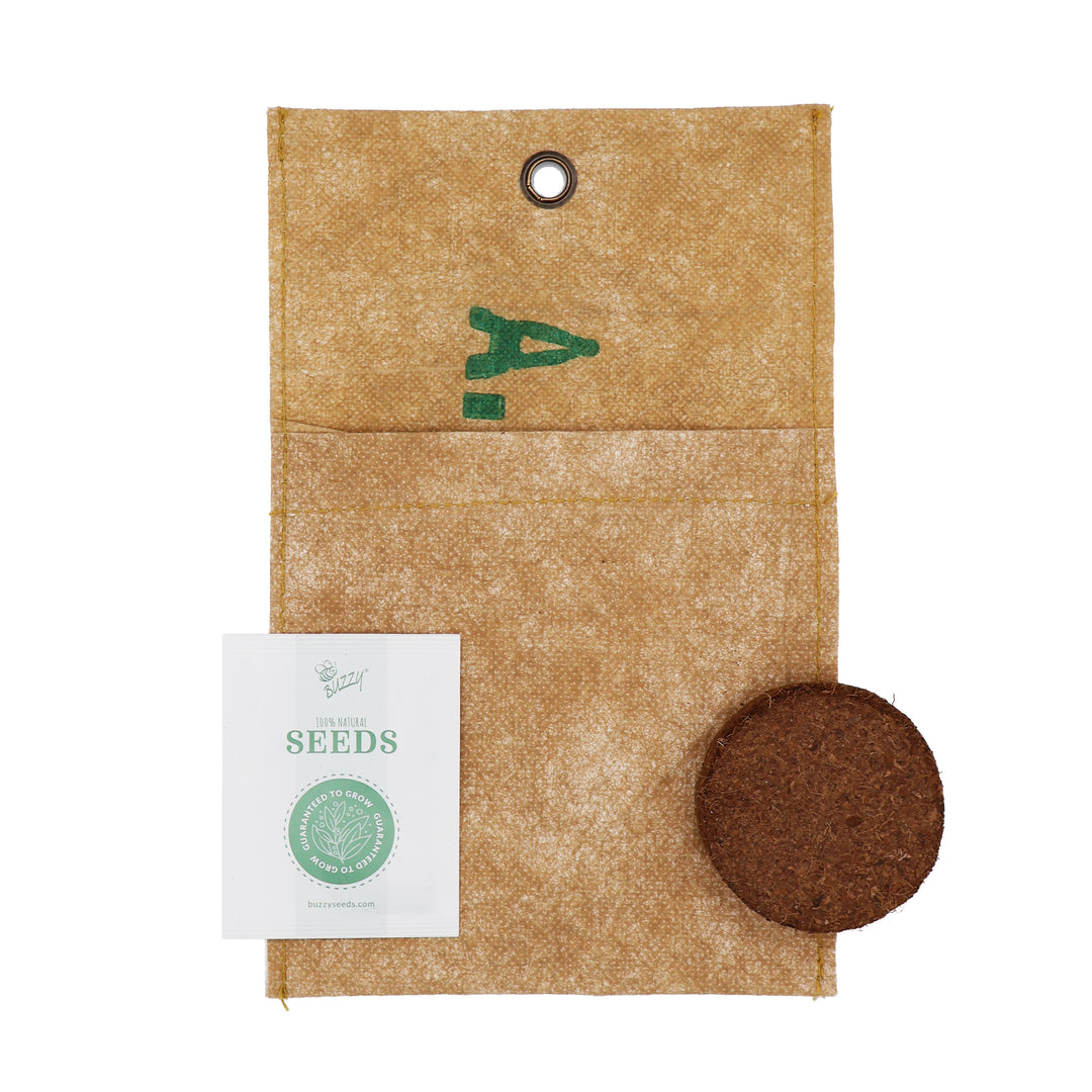 Save the Planet Wildflower Hanging Garden Kit | Recycled Tea Harvest Bag Planter