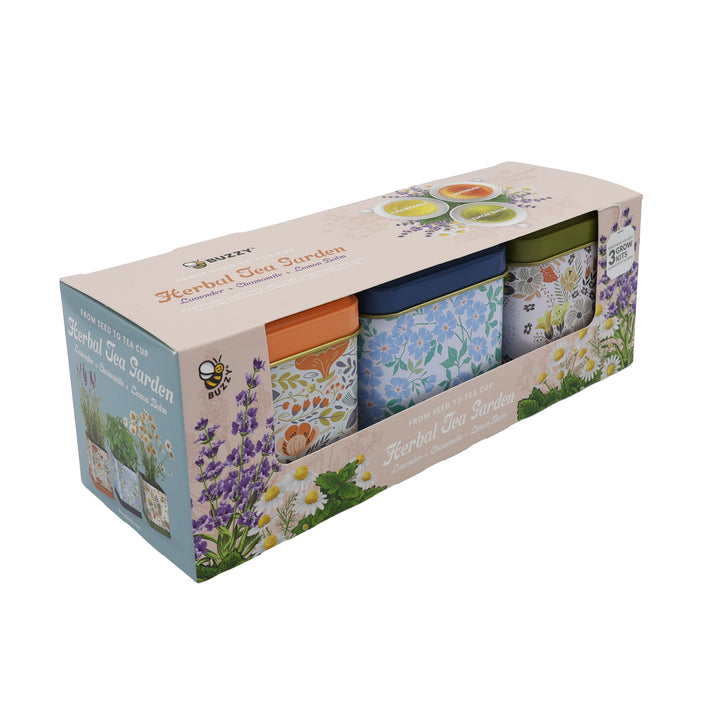 Tea Garden Grow Kit Trio | Lavender, Chamomile, Lemon Balm
