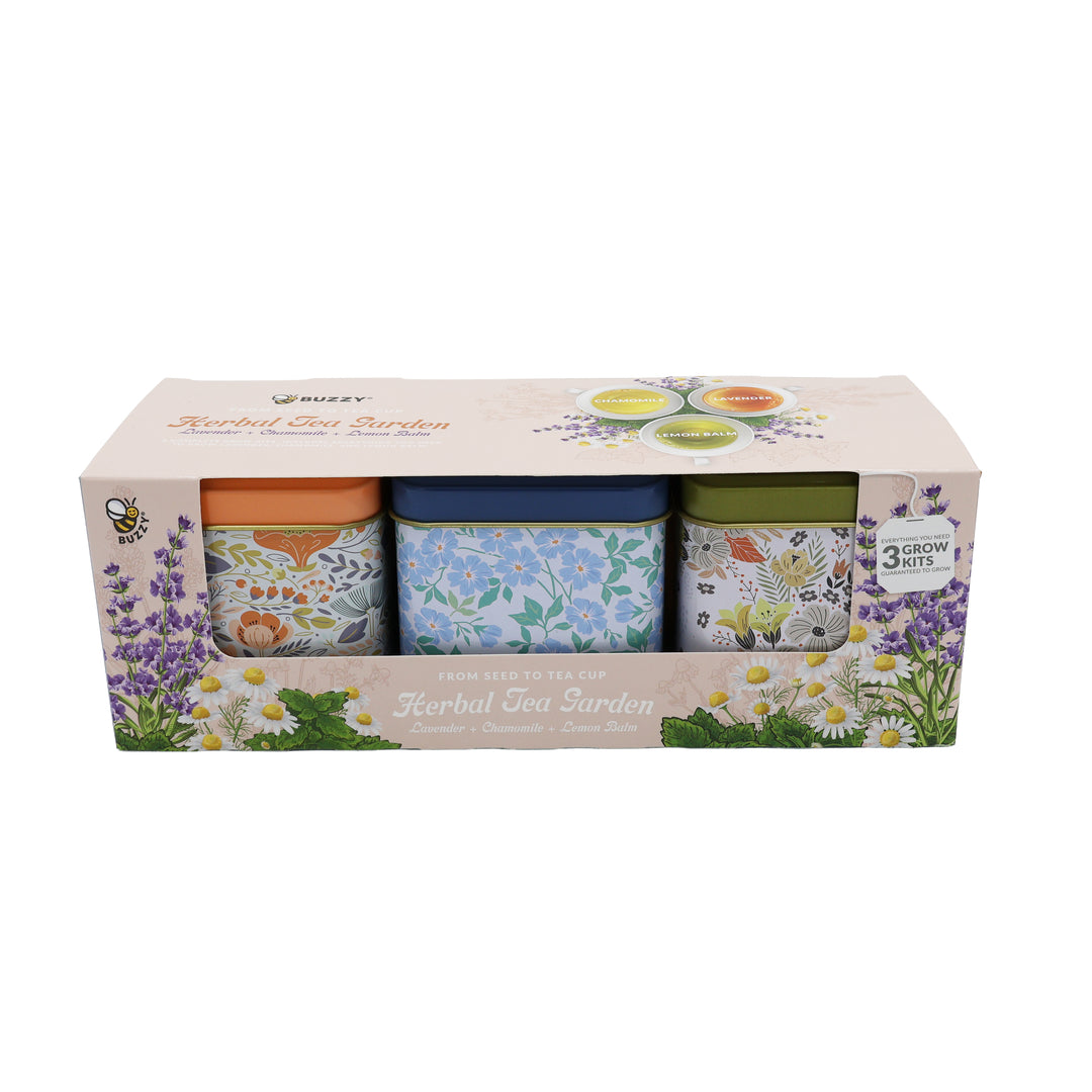 Tea Garden Grow Kit Trio | Lavender, Chamomile, Lemon Balm