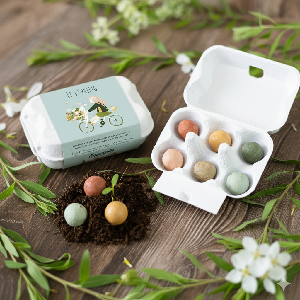 flower seed gifts Blossombs Egg Box