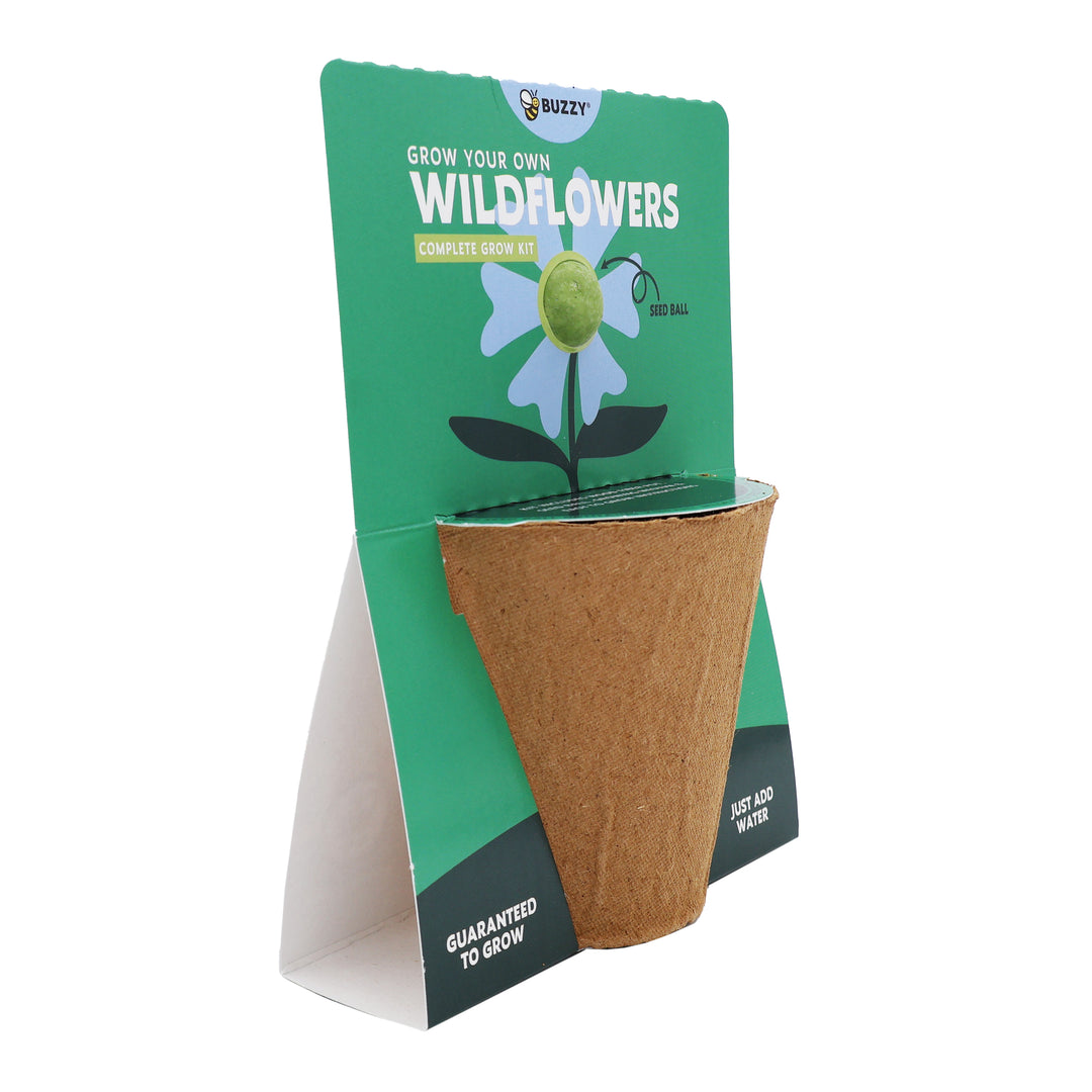 Wildflower Seed Ball Grow Kit (Set of 6) | Pollinator-Friendly Flowers for Gardens & Patios