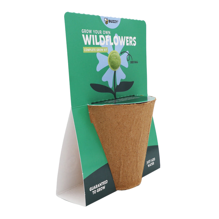 Wildflower Seed Ball Grow Kit (Set of 6) | Pollinator-Friendly Flowers for Gardens & Patios