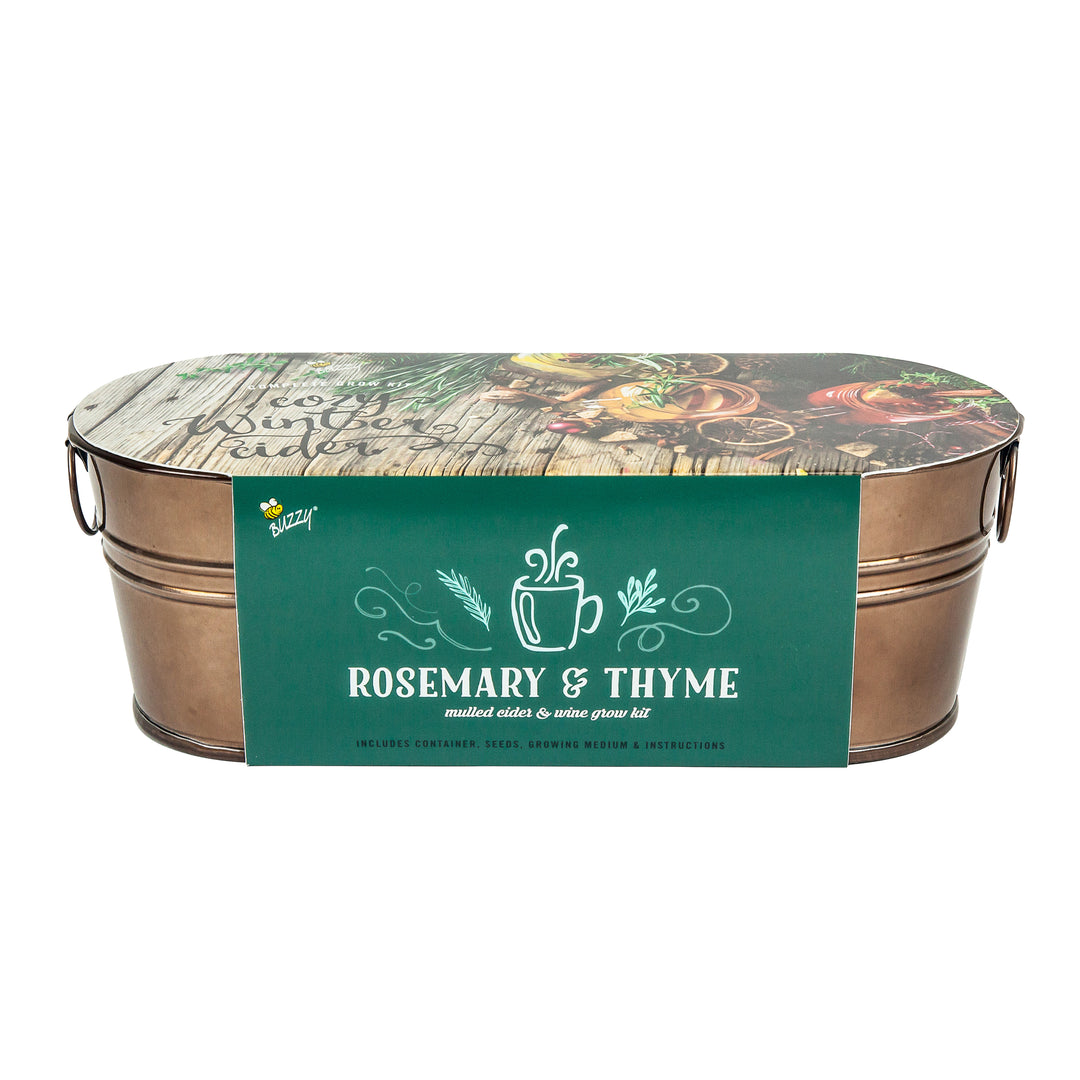 Rosemary & Thyme Grow Kit | Holiday Windowsill Planter