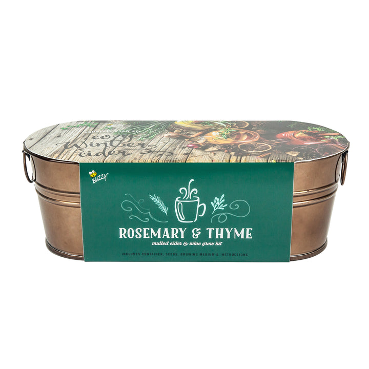 Rosemary & Thyme Grow Kit | Holiday Windowsill Planter